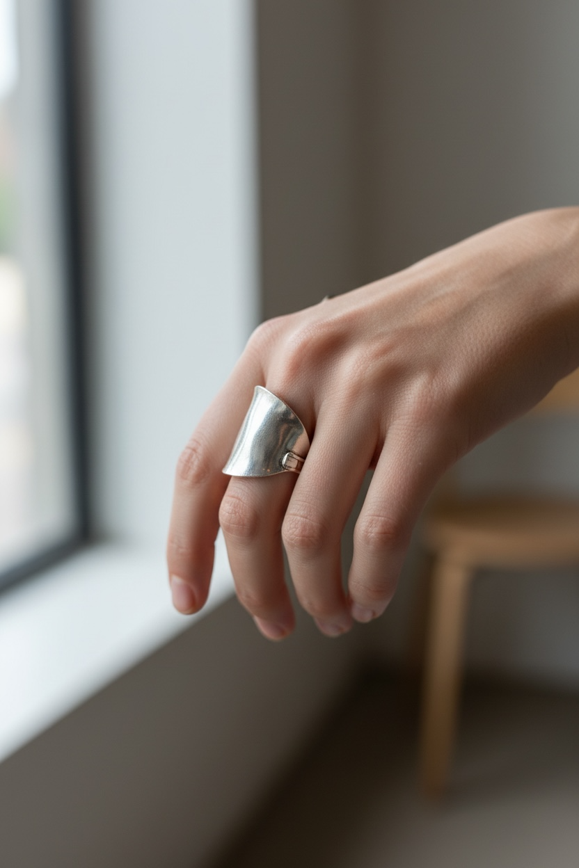 Handmade Contemporary Style Spoon Ring