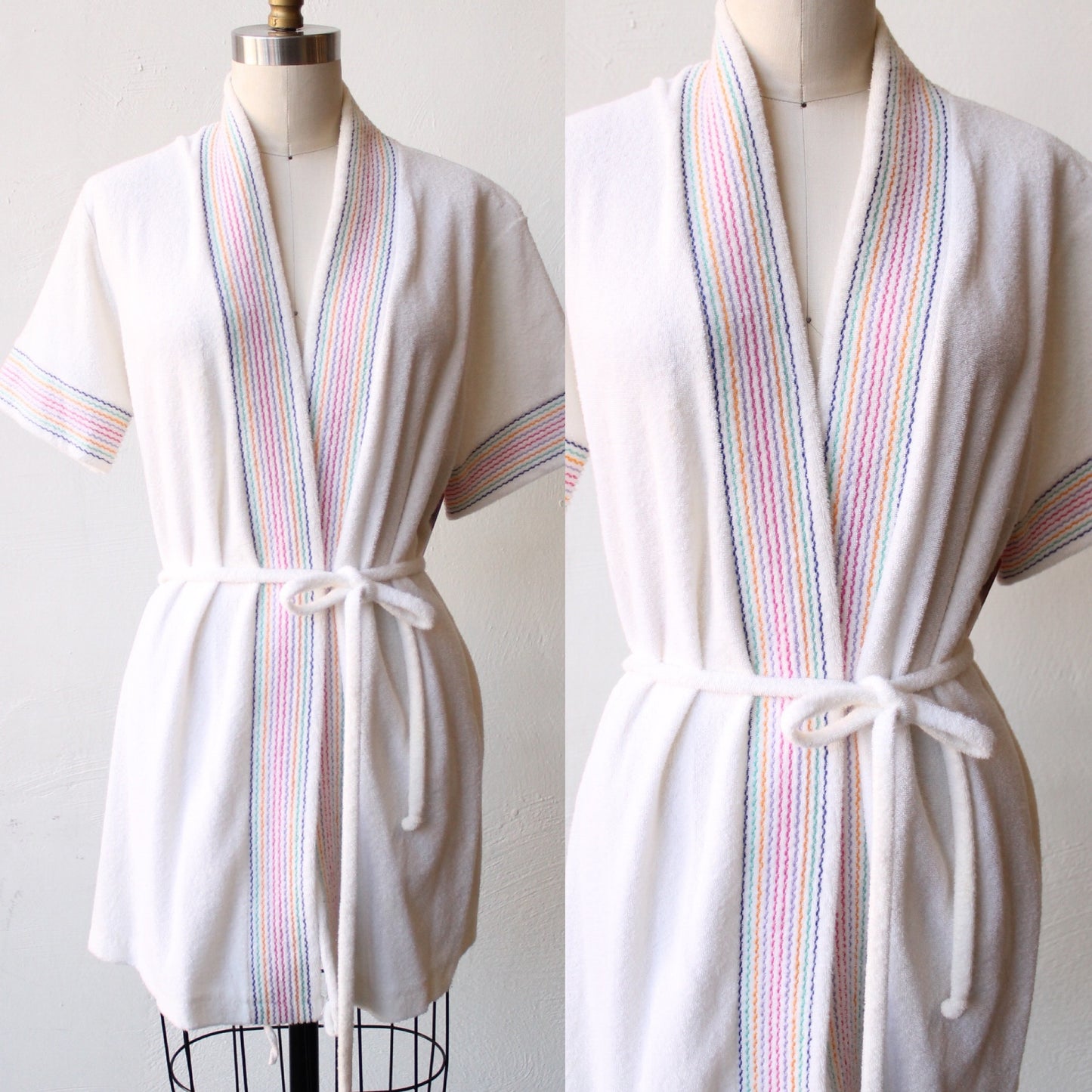 70s Terry Cloth Wrap Robe