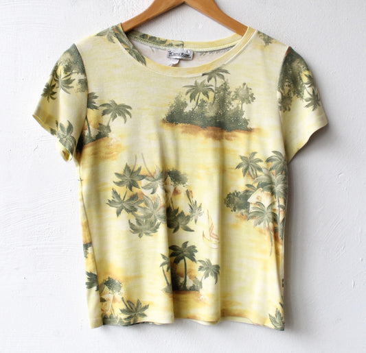 90s Cotton Tropical Baby Tee