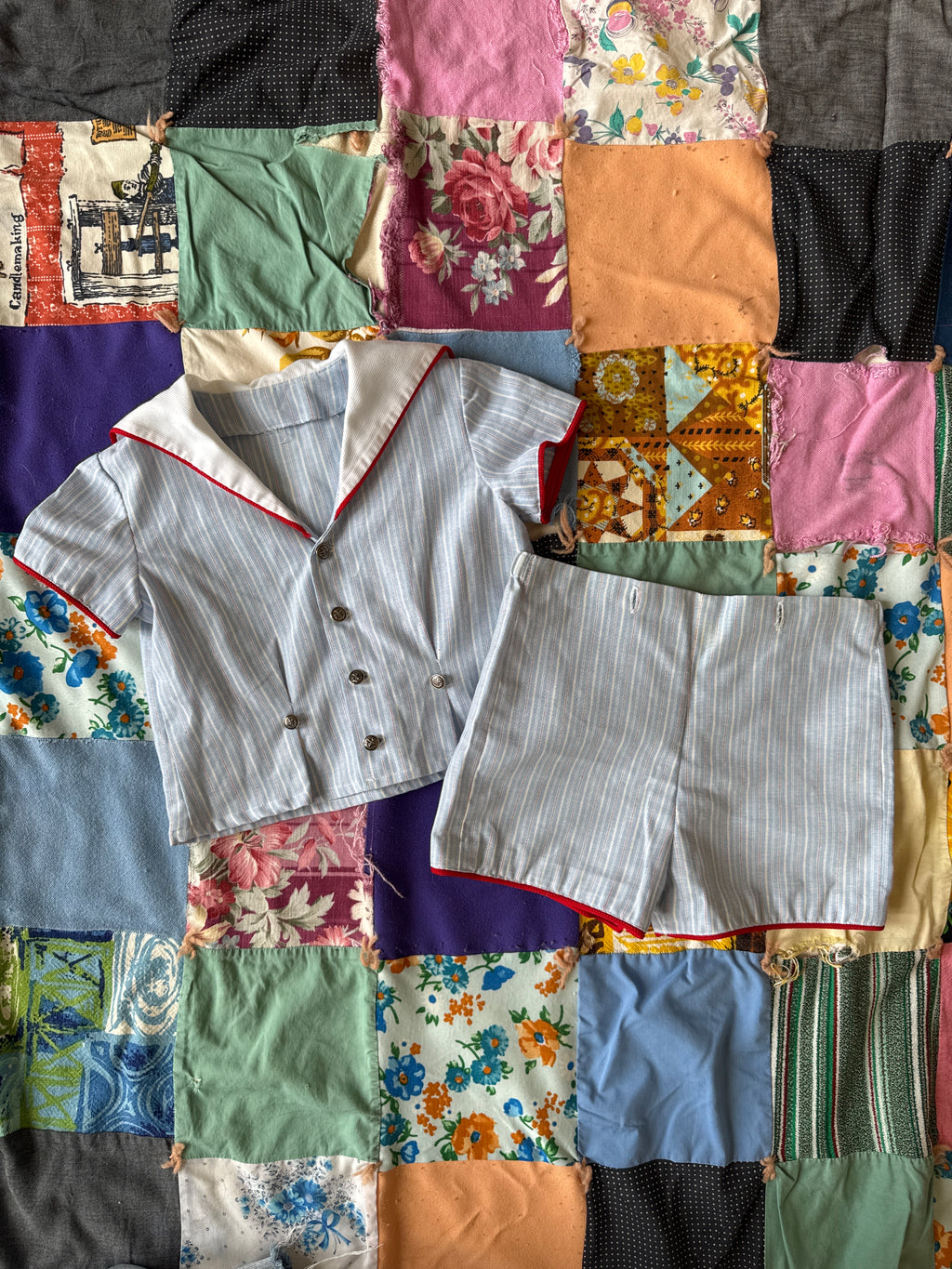 Kids Vintage Handmade Sailor Suit