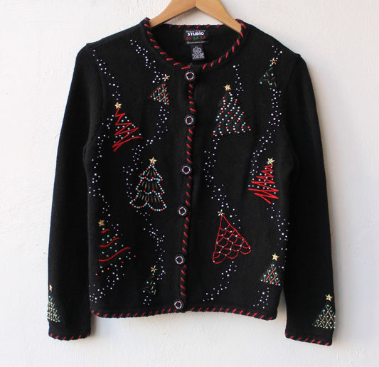 90s Christmas Chic Cardigan