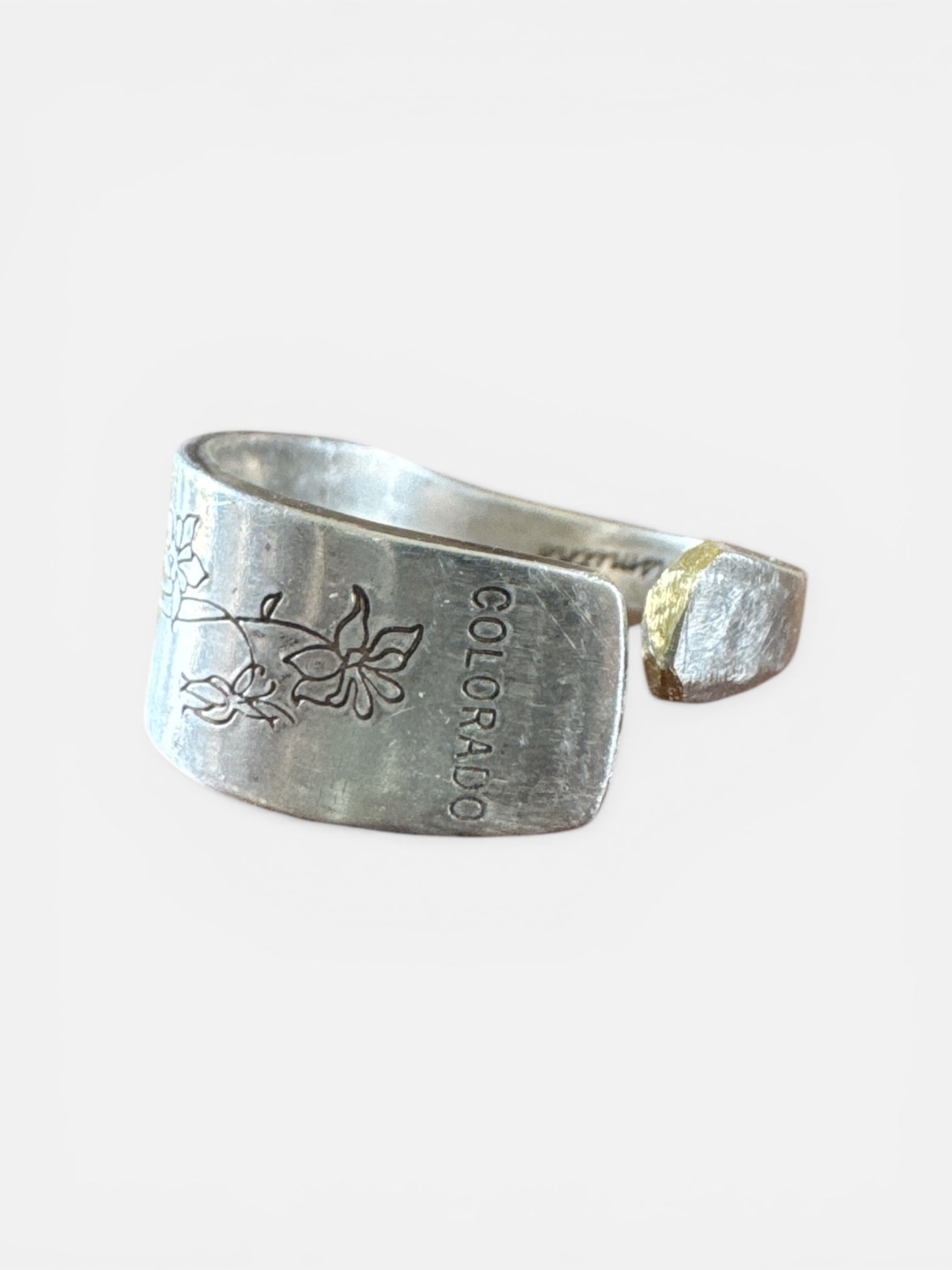 Handmade Columbine Colorado Spoon Ring