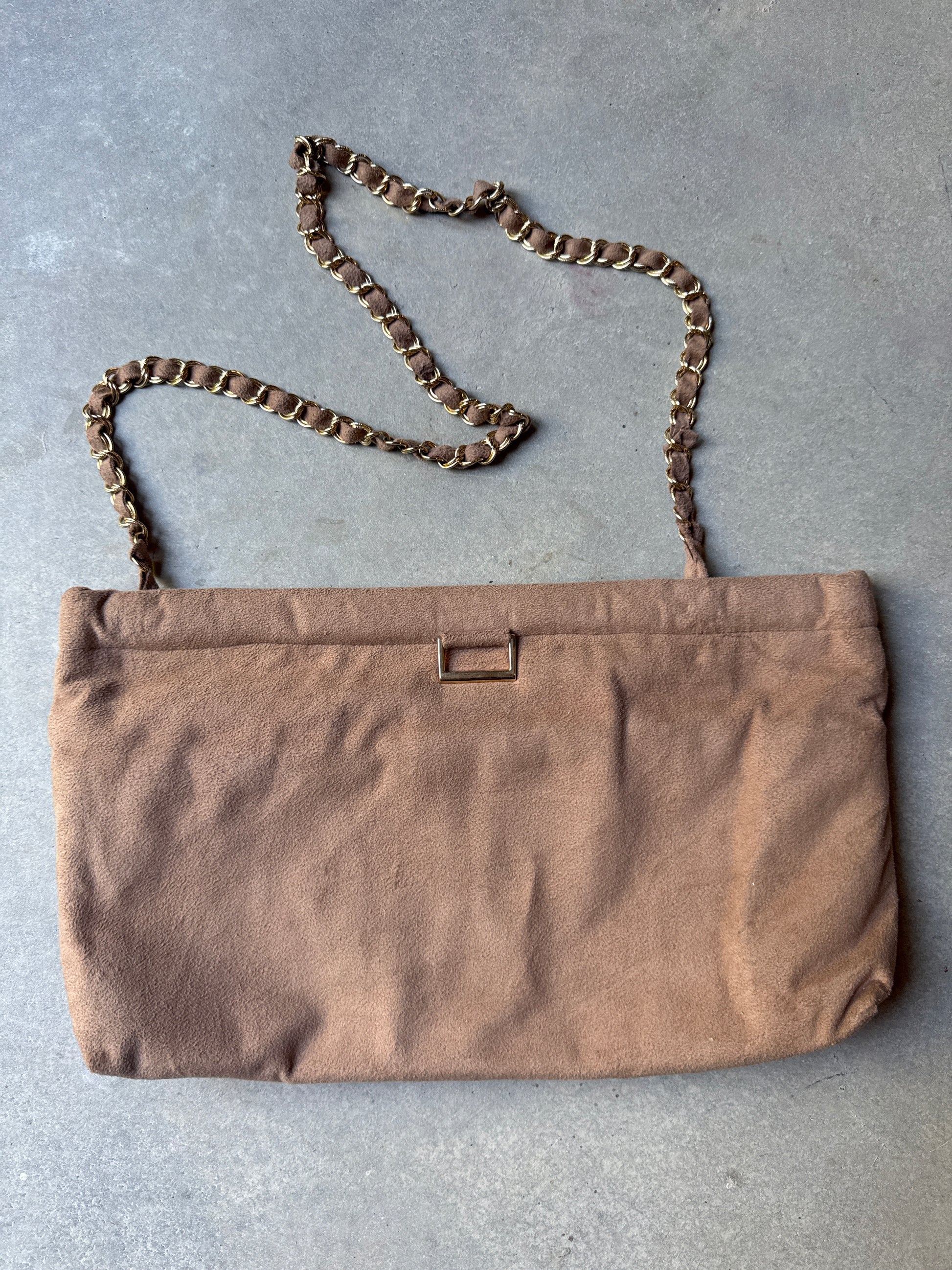 70s Handmade Ultra Suede Handbag