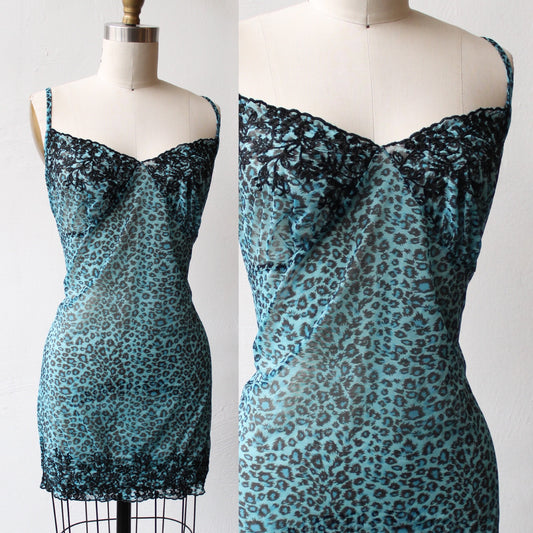 Y2K Victoria's Secret Sheer Cheetah Slip