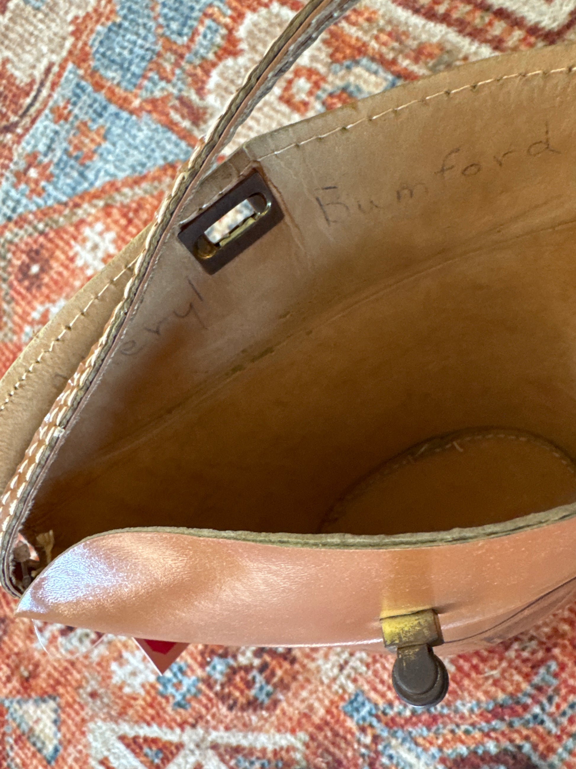 60s Engraved Belt Buckle Mini Bag