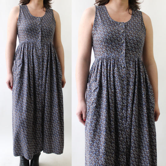 90s SIgrid Olsen Paisley Comfy Dress