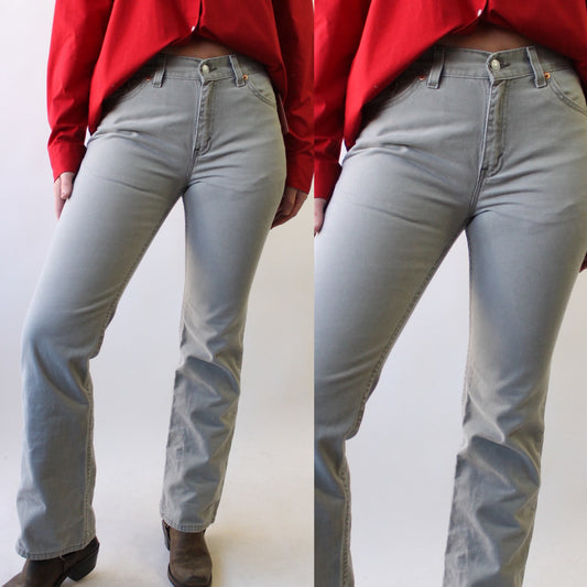 90s Levi’s Made in USA Bootcut Jeans in Sage
