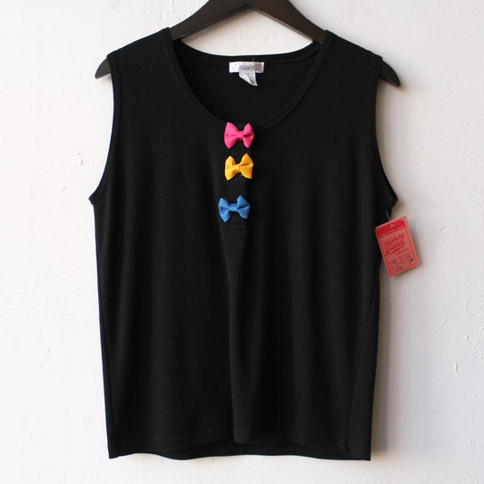 80s Multicolor Bow Top