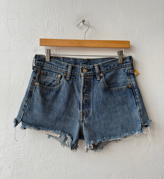 Reworked Levis Button Fly Cut Off Jean Shorts