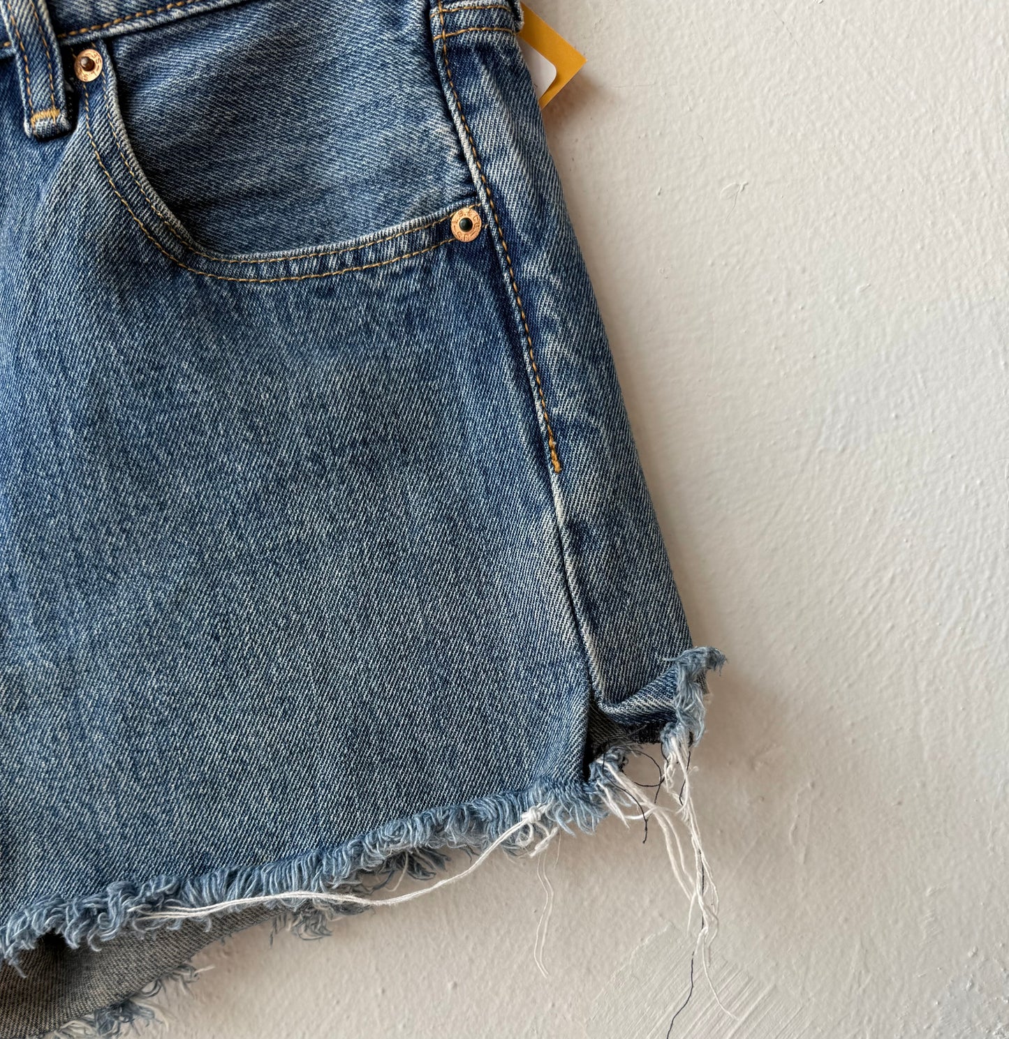 Reworked Levis Button Fly Cut Off Jean Shorts