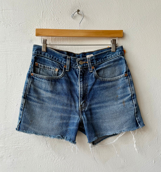Reworked Cut Off Levis Classic Denim Shorts