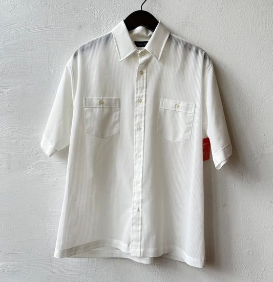 90s Sparetime Ribbed Look Short Sleeve Shirt