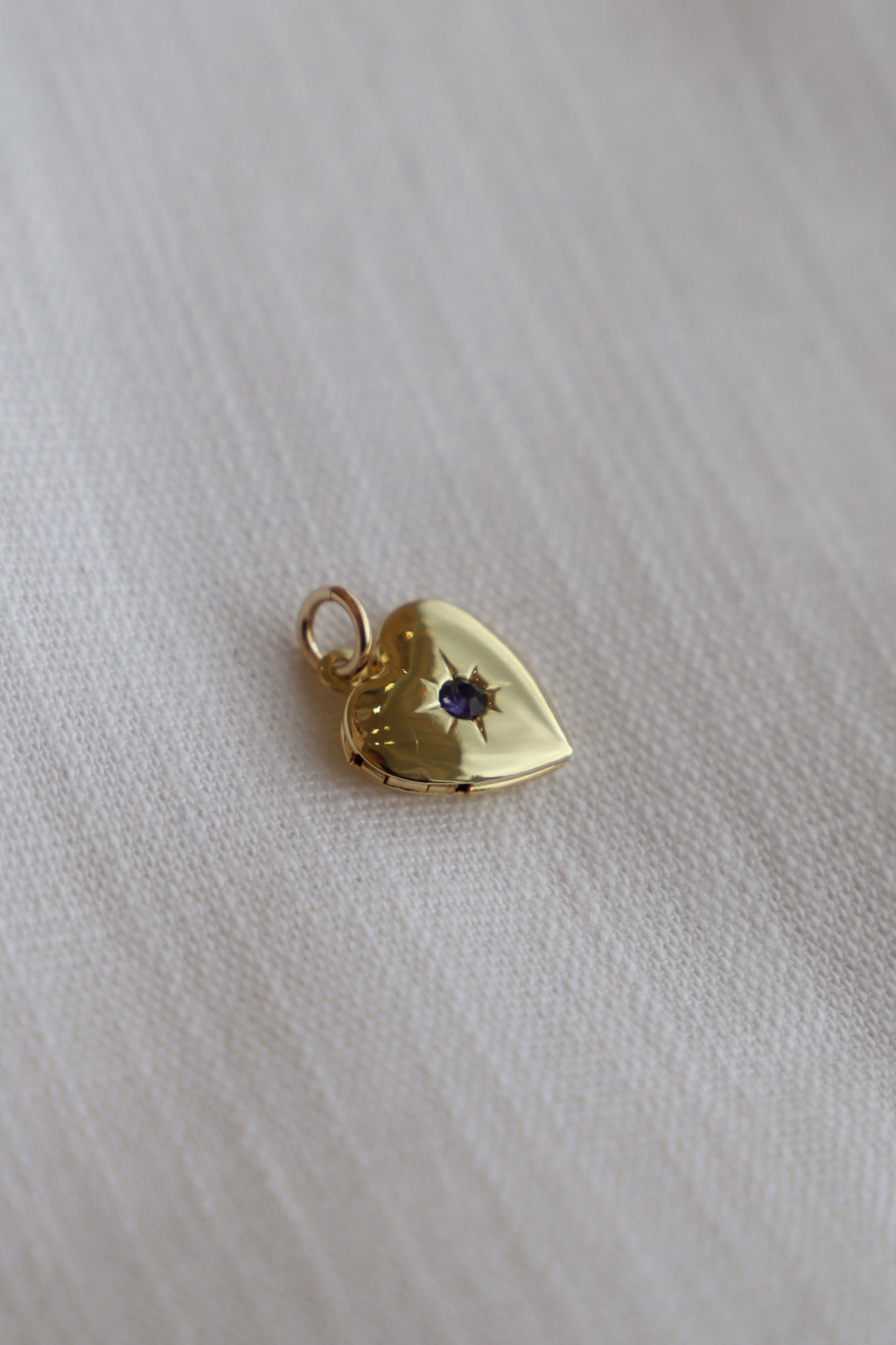 Amethyst Heart Locket