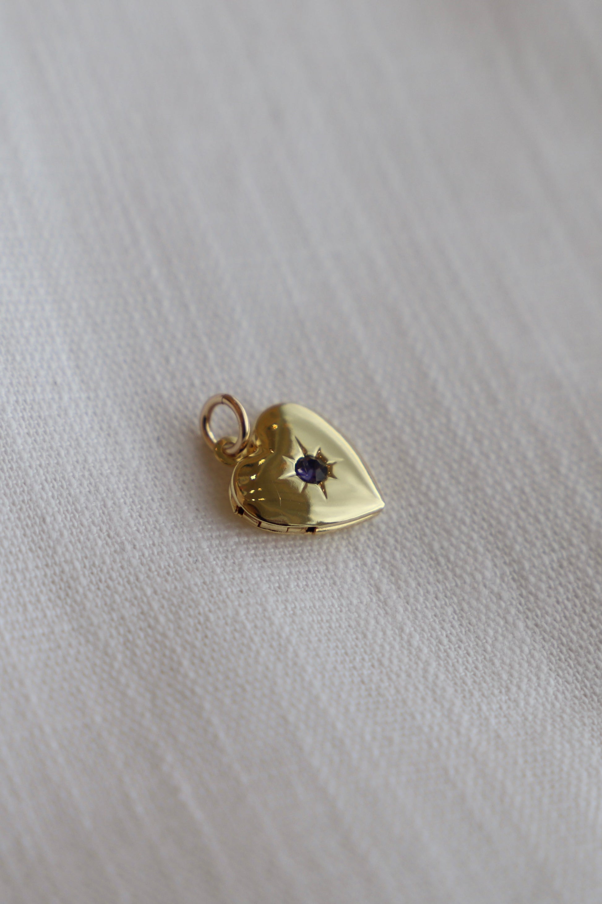Amethyst Heart Locket