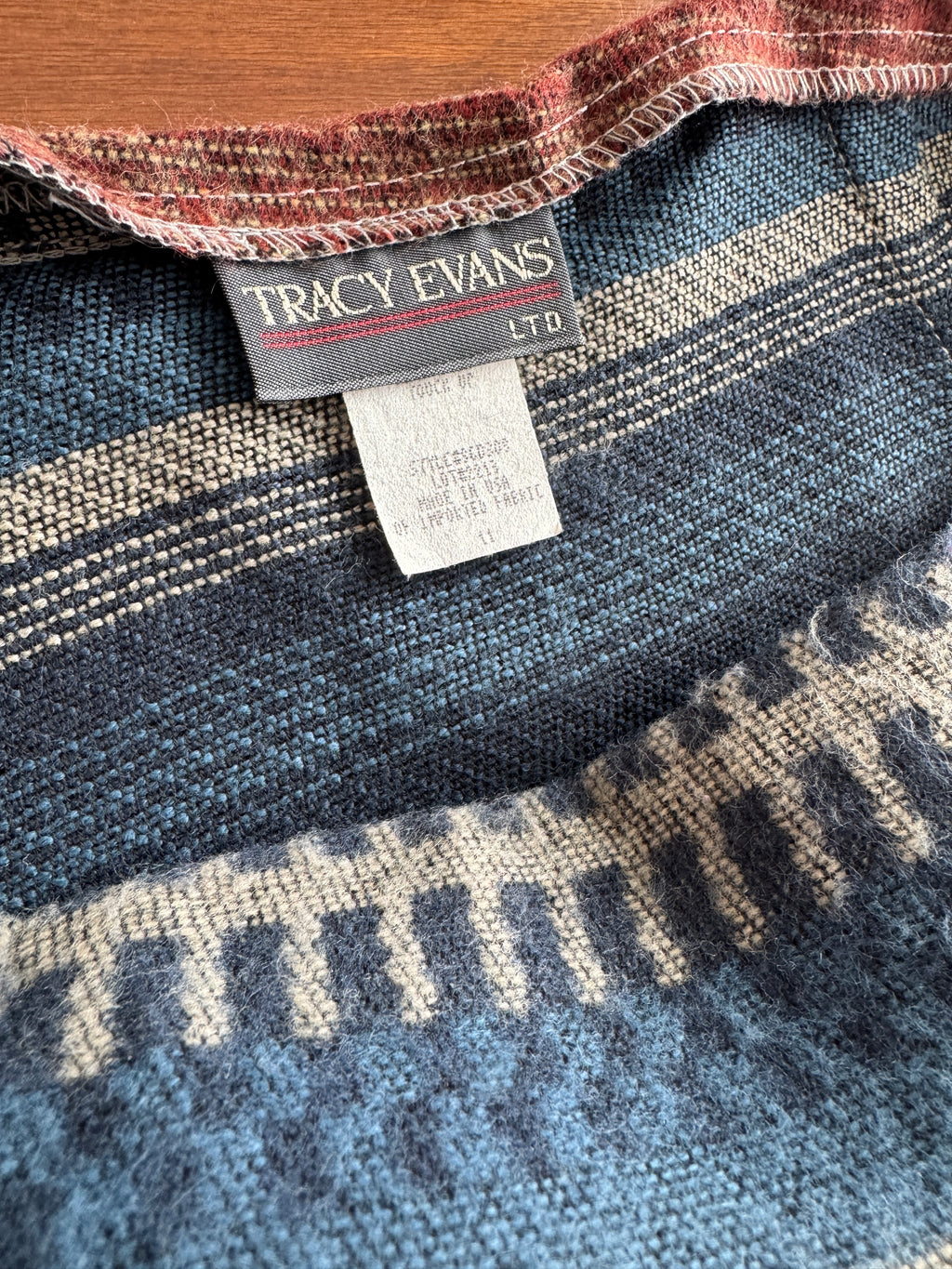 90s Fuzzy Horse Blanket Wrap Skirt