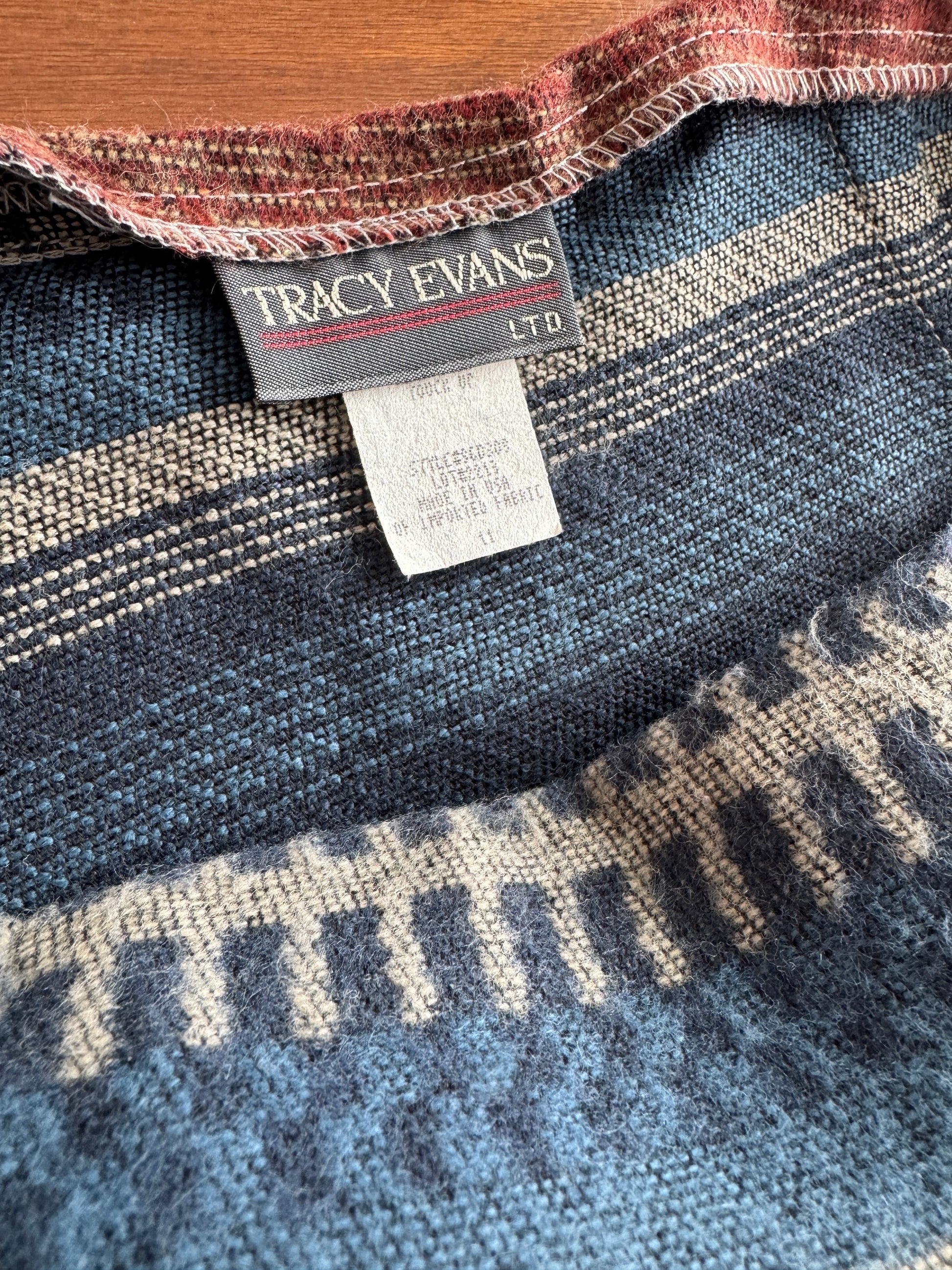 90s Fuzzy Horse Blanket Wrap Skirt