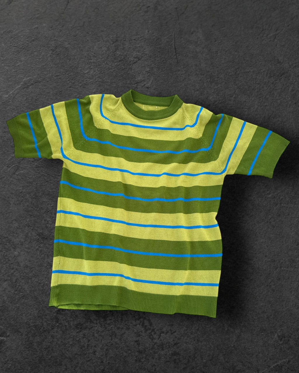 60s Mock Neck Striped Sweater