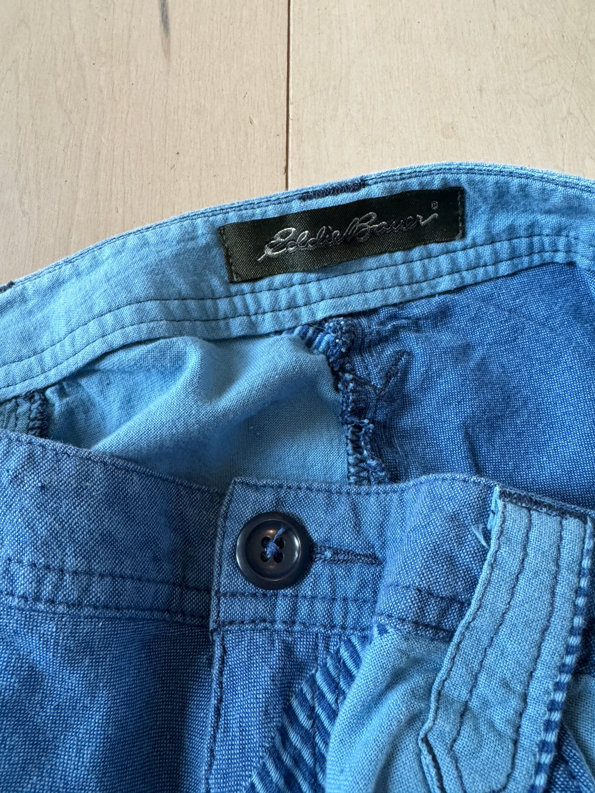 90s Eddie Bauer Cotton Mixed Print Pencil Skirt