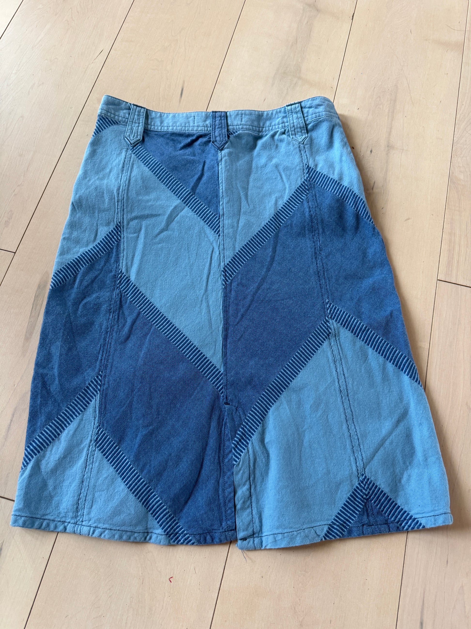 90s Eddie Bauer Cotton Mixed Print Pencil Skirt