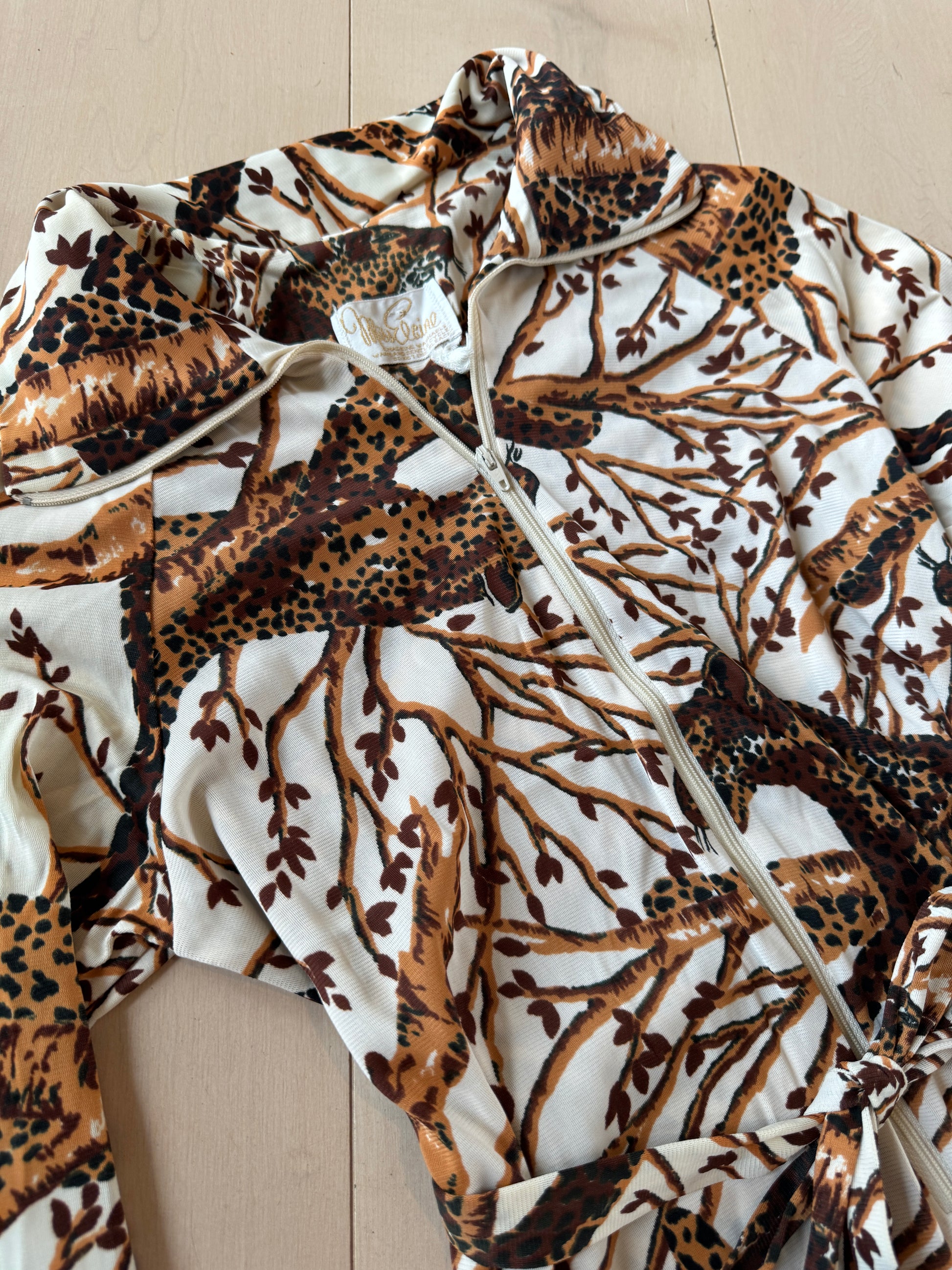 70s Jaguar Belted Poly Tunic