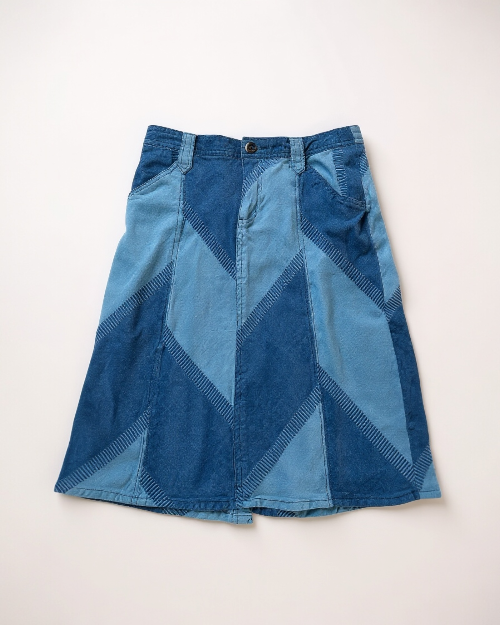 90s Eddie Bauer Cotton Mixed Print Pencil Skirt