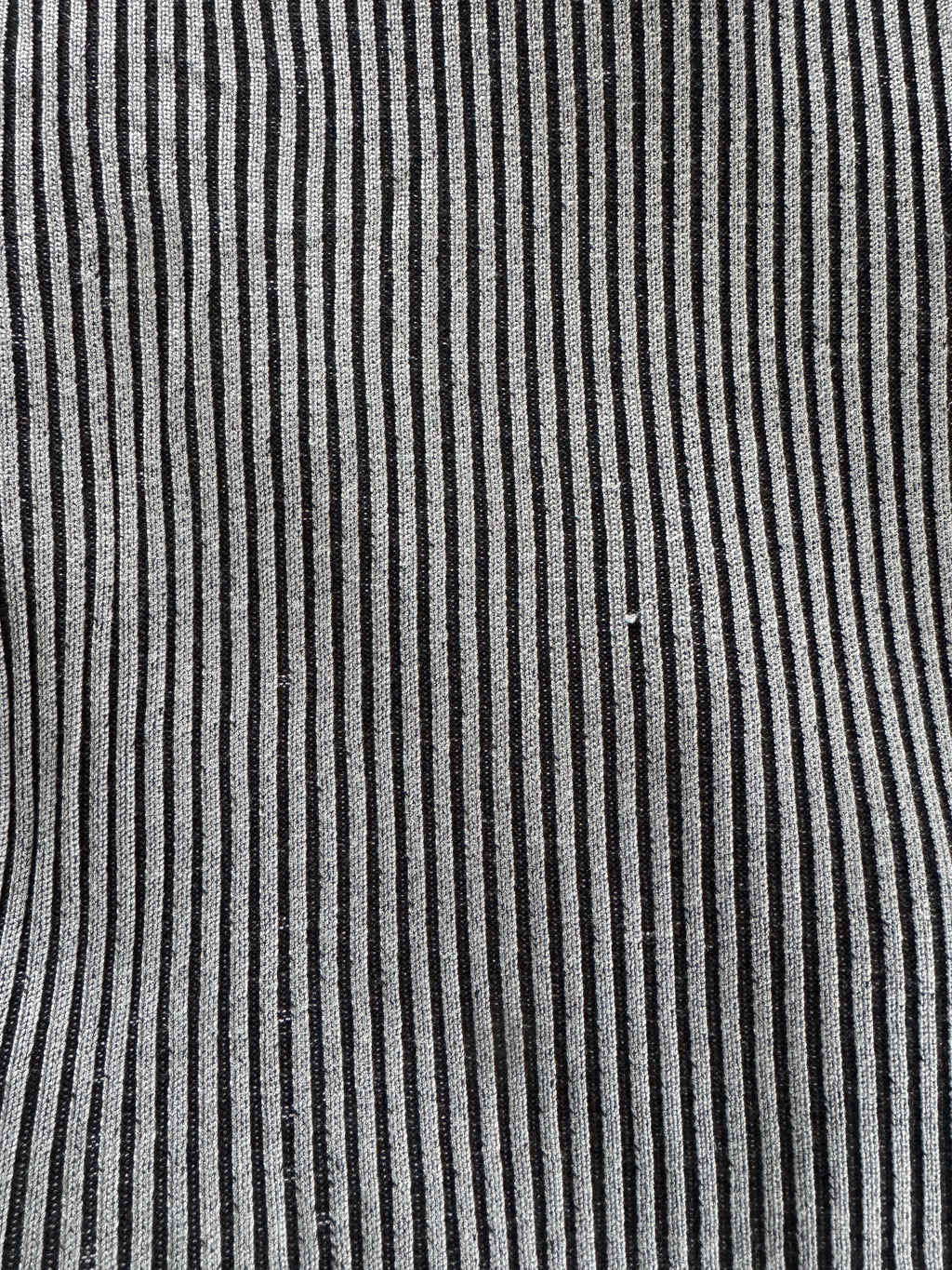 90s Knit Silk Ribbed Mock Neck Top