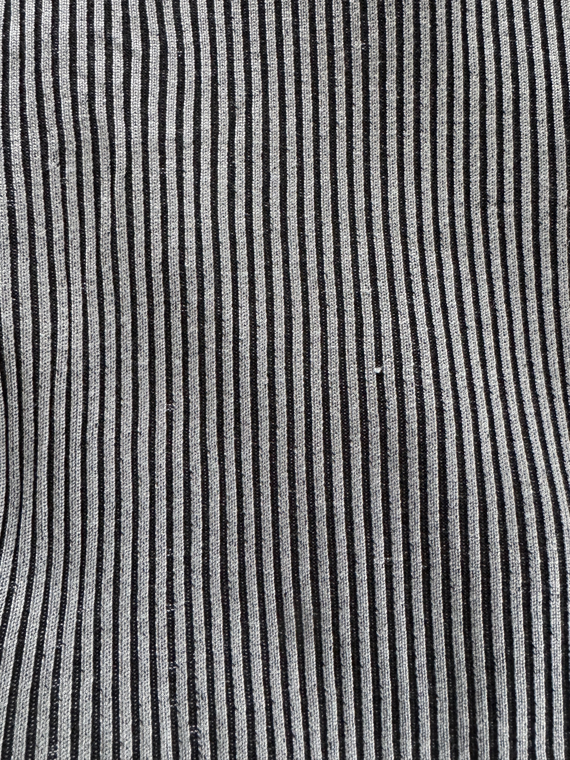 90s Knit Silk Ribbed Mock Neck Top