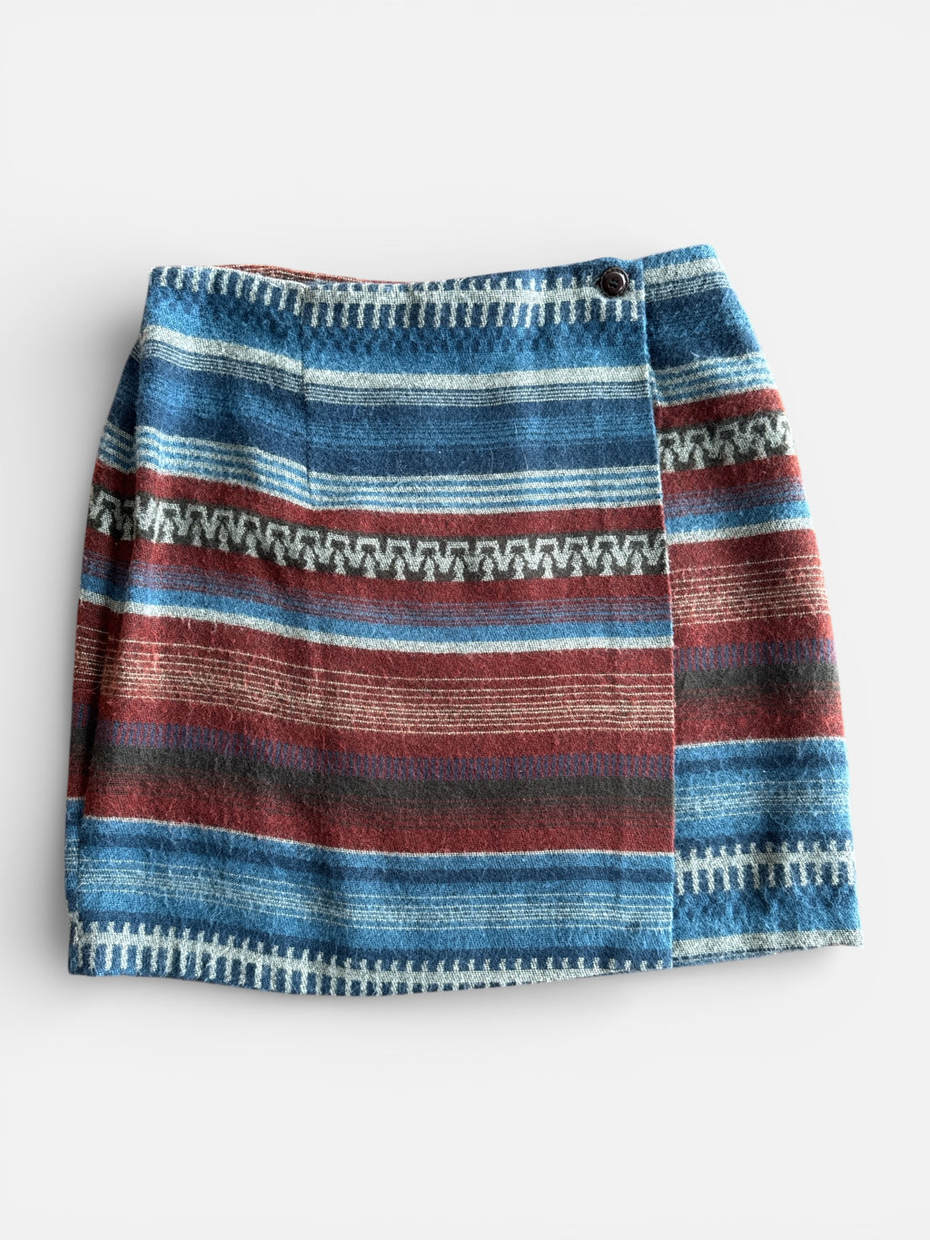 90s Fuzzy Horse Blanket Wrap Skirt