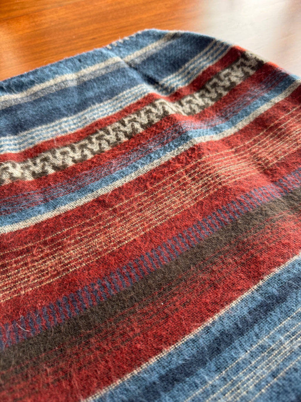90s Fuzzy Horse Blanket Wrap Skirt