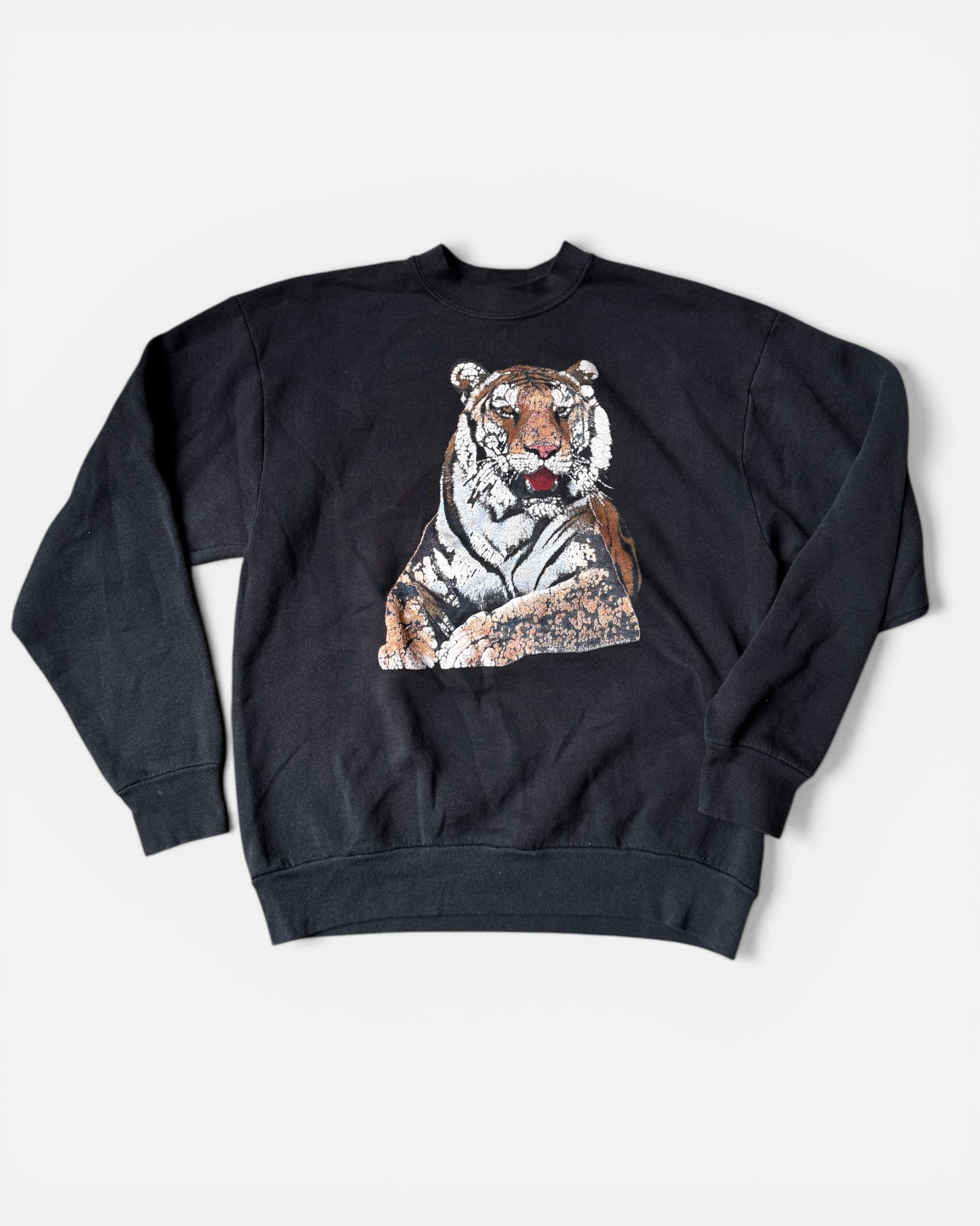 90s Distressed Tiger Sweatshirt