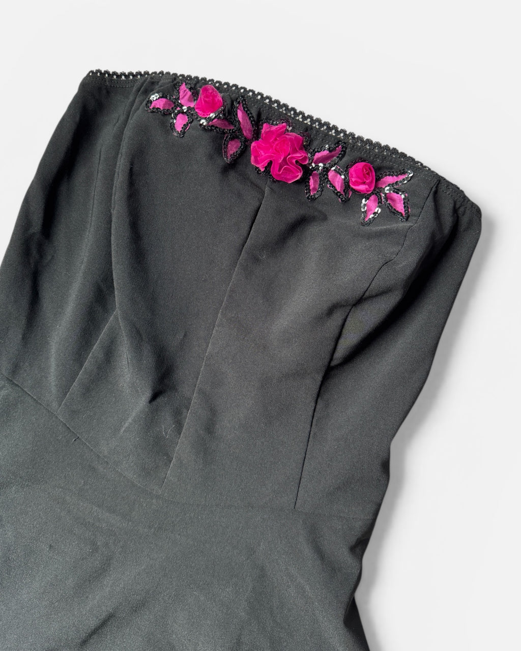 Y2K does 50s Deadstock Embellished Party Dress with Pink Tulle