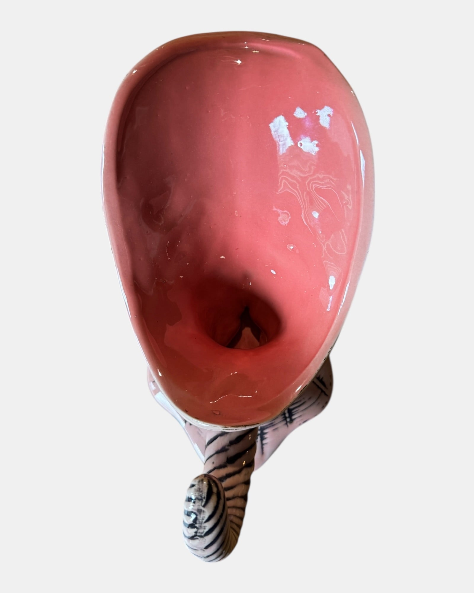 50s Hull Pottery Blossom Flite Cornucopia Planter or Vase