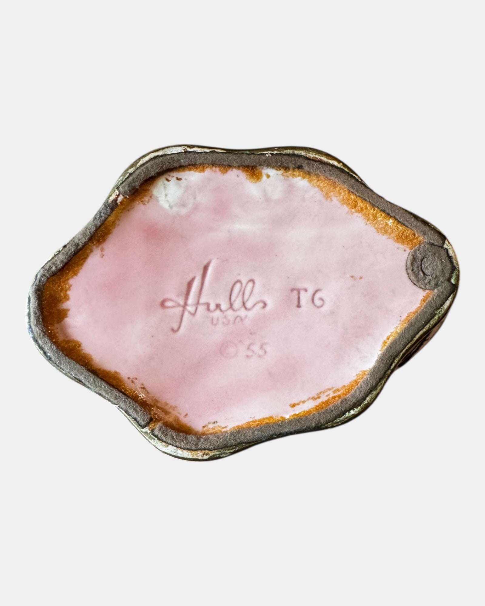 50s Hull Pottery Blossom Flite Cornucopia Planter or Vase