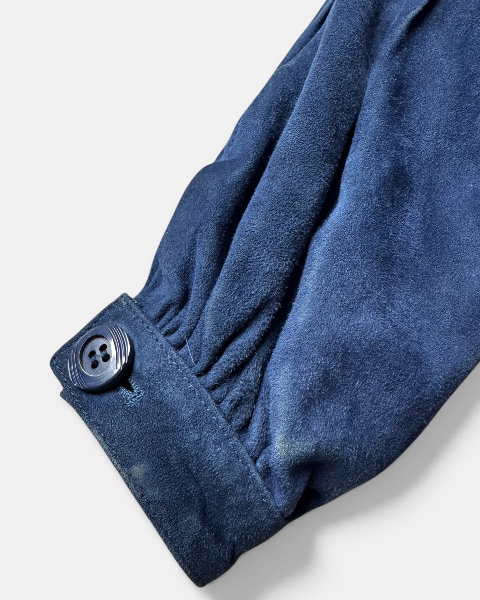 80s Italian Blue Suede Jacket