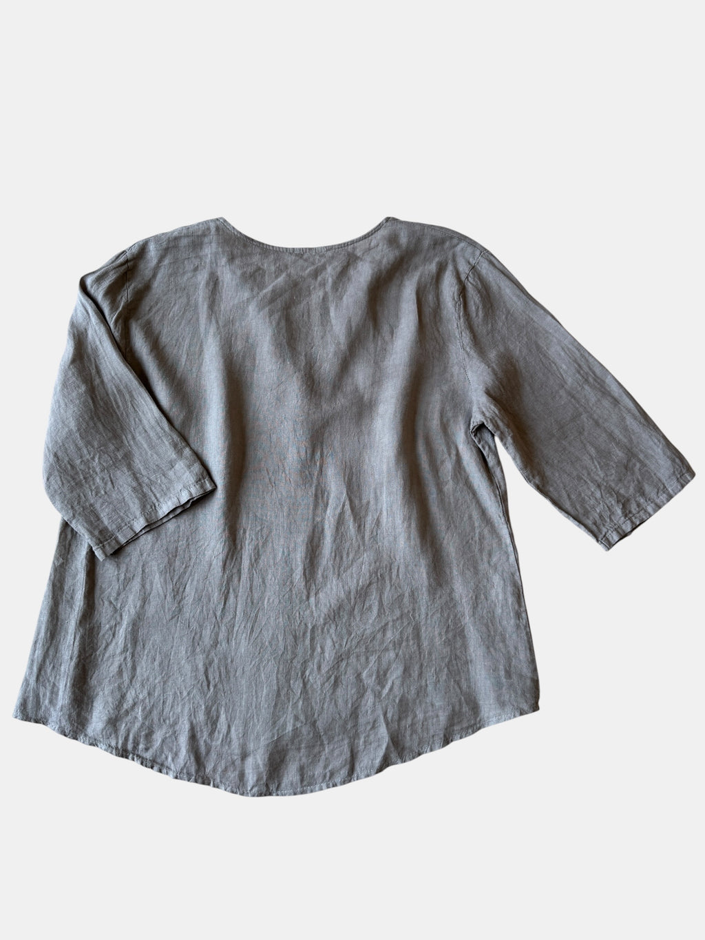 CRNT Italian Linen Tunic with Brassy Button