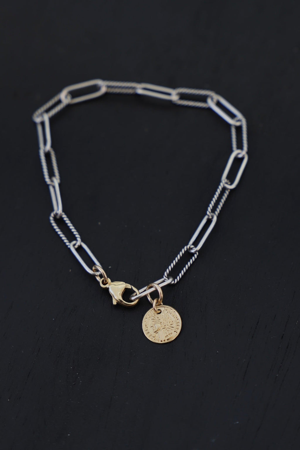 Cecilia Chain Bracelet- Antique Silver