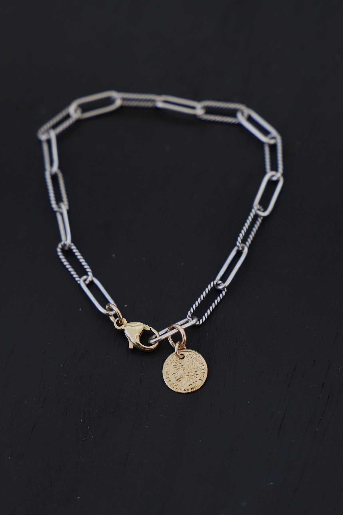 Cecilia Chain Bracelet- Antique Silver