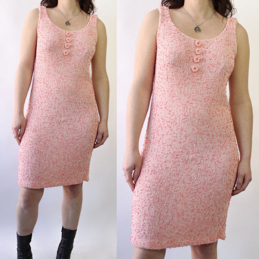 60s Barbie Boucle Knit Dress