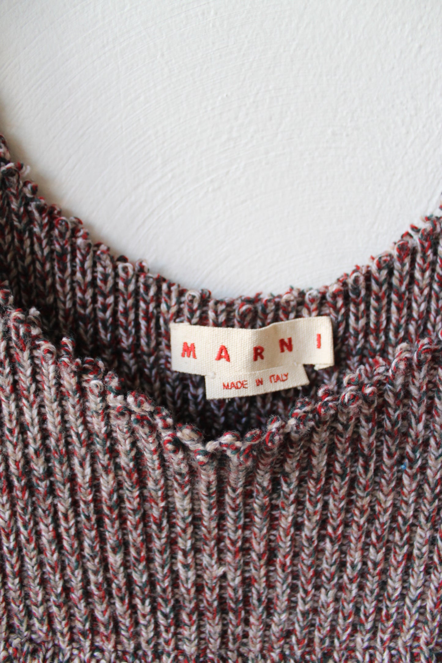 CRNT Marni Patchwork Knit Dress