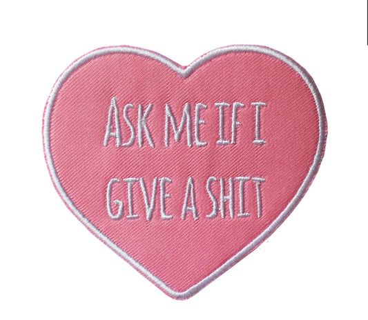 Ask Me Embroidered Patch