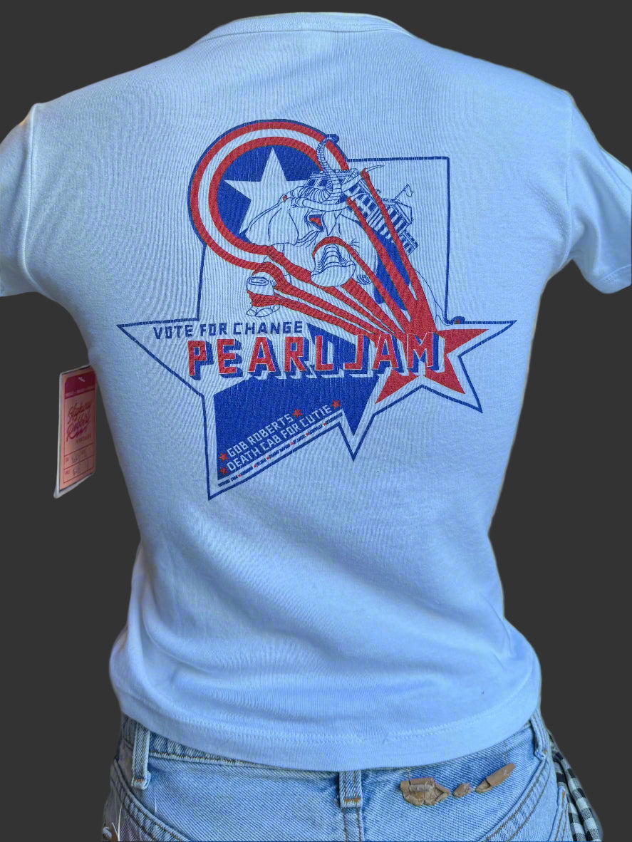 Y2K Pearl Jam Vote for Change Baby Tee