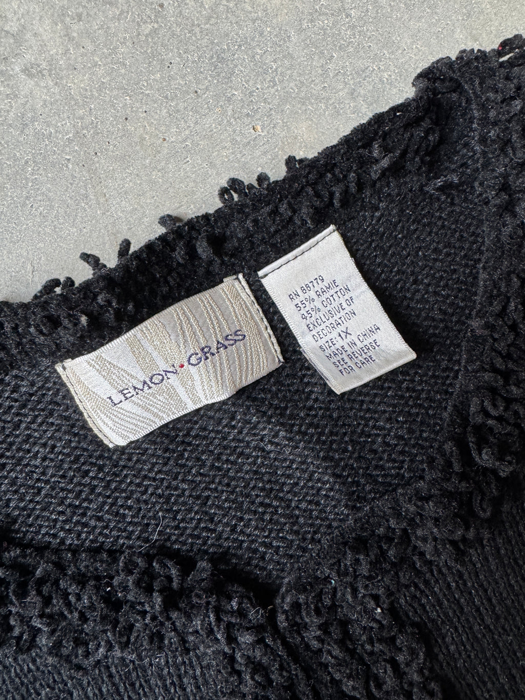 90s Fringey Christmas Candles Cardigan