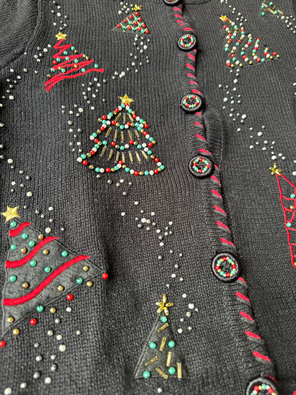 90s Christmas Chic Cardigan