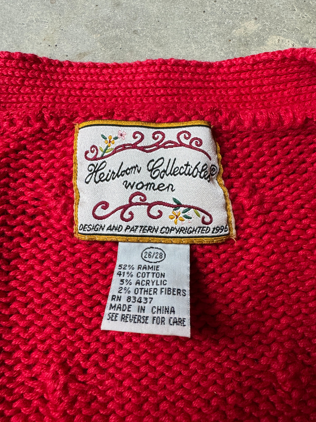 90s Embroidered Christmas Cardigan