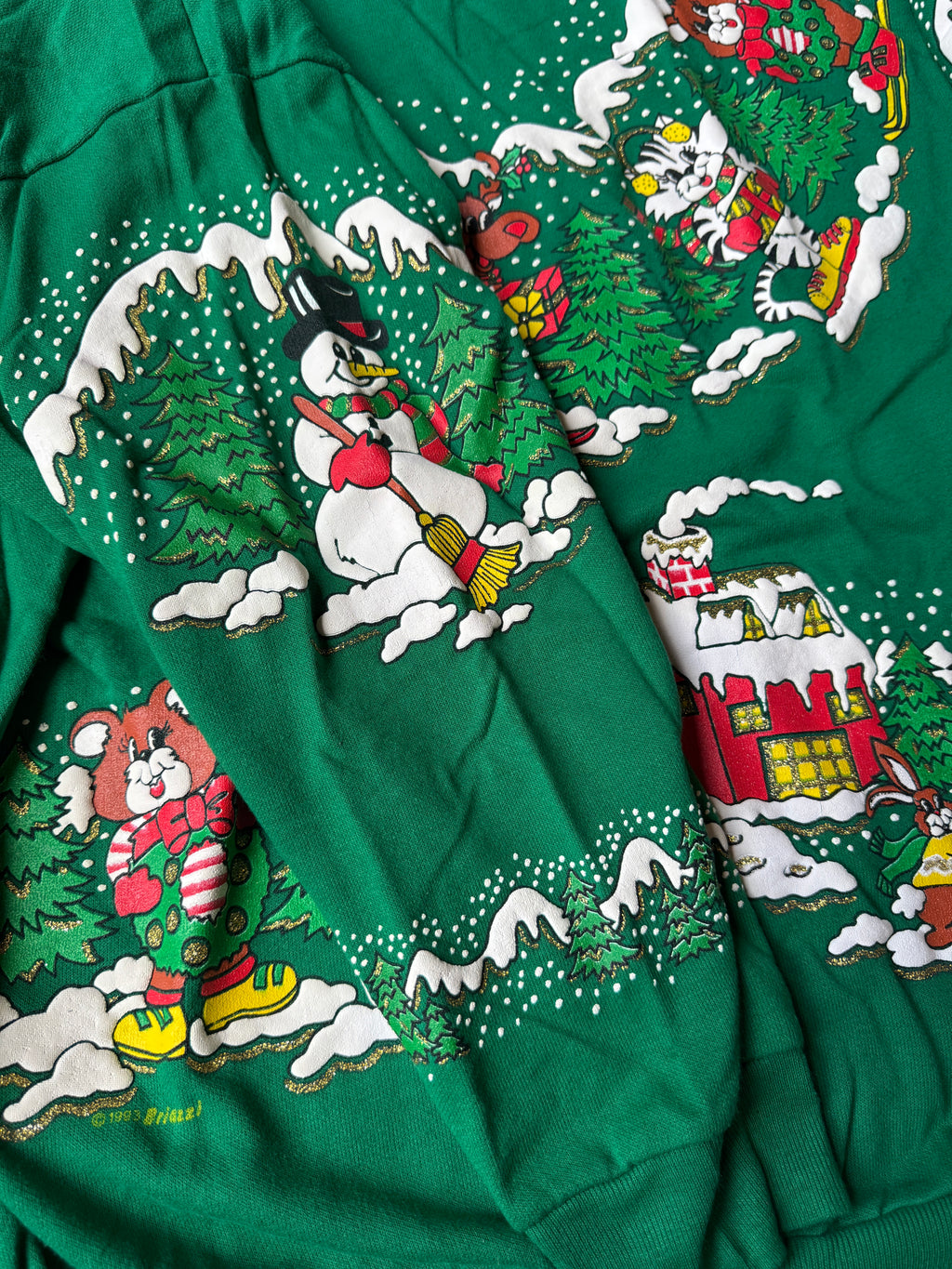90s Puffy Cartoon Christmas Sweatshirt