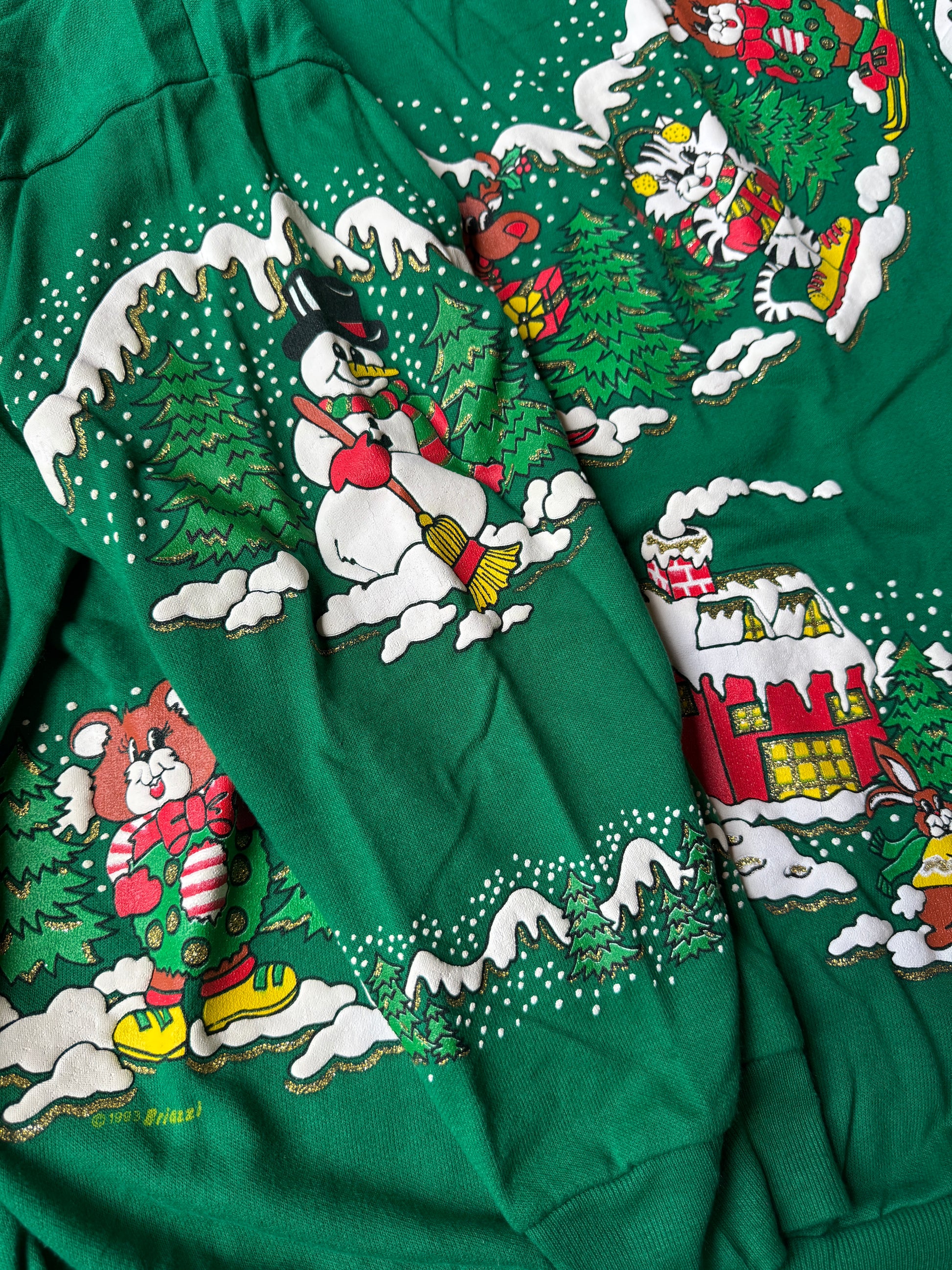 90s Puffy Cartoon Christmas Sweatshirt