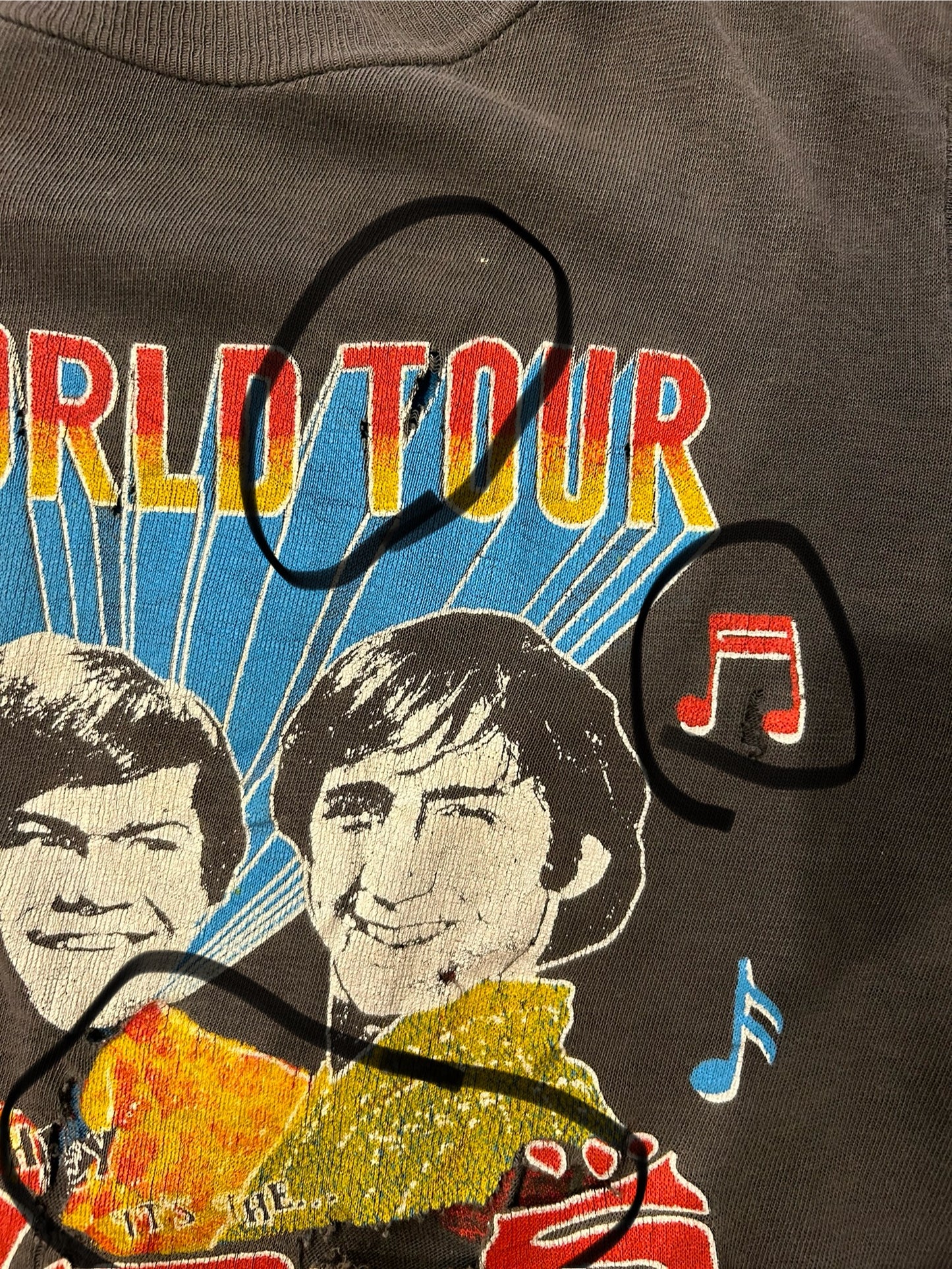 70s The Monkees World Tour Distressed Tee