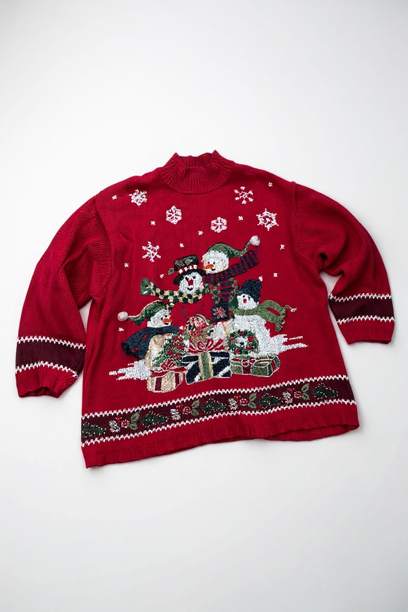 Y2K Snowmen Christmas Sweater