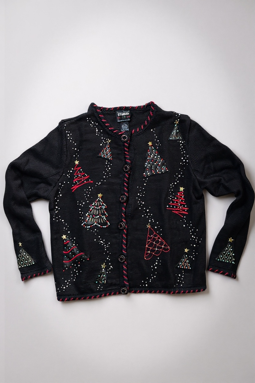 90s Christmas Chic Cardigan