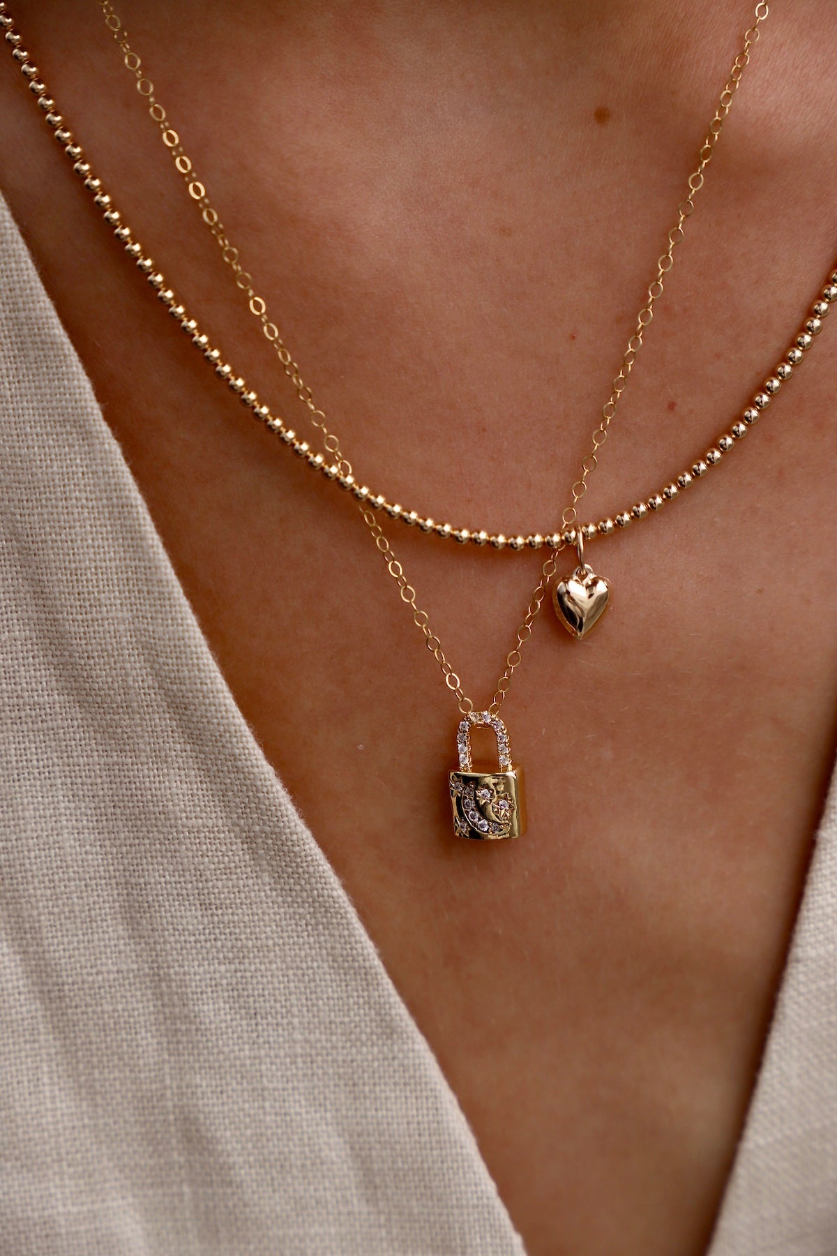 Gold Filled Beaded Chain